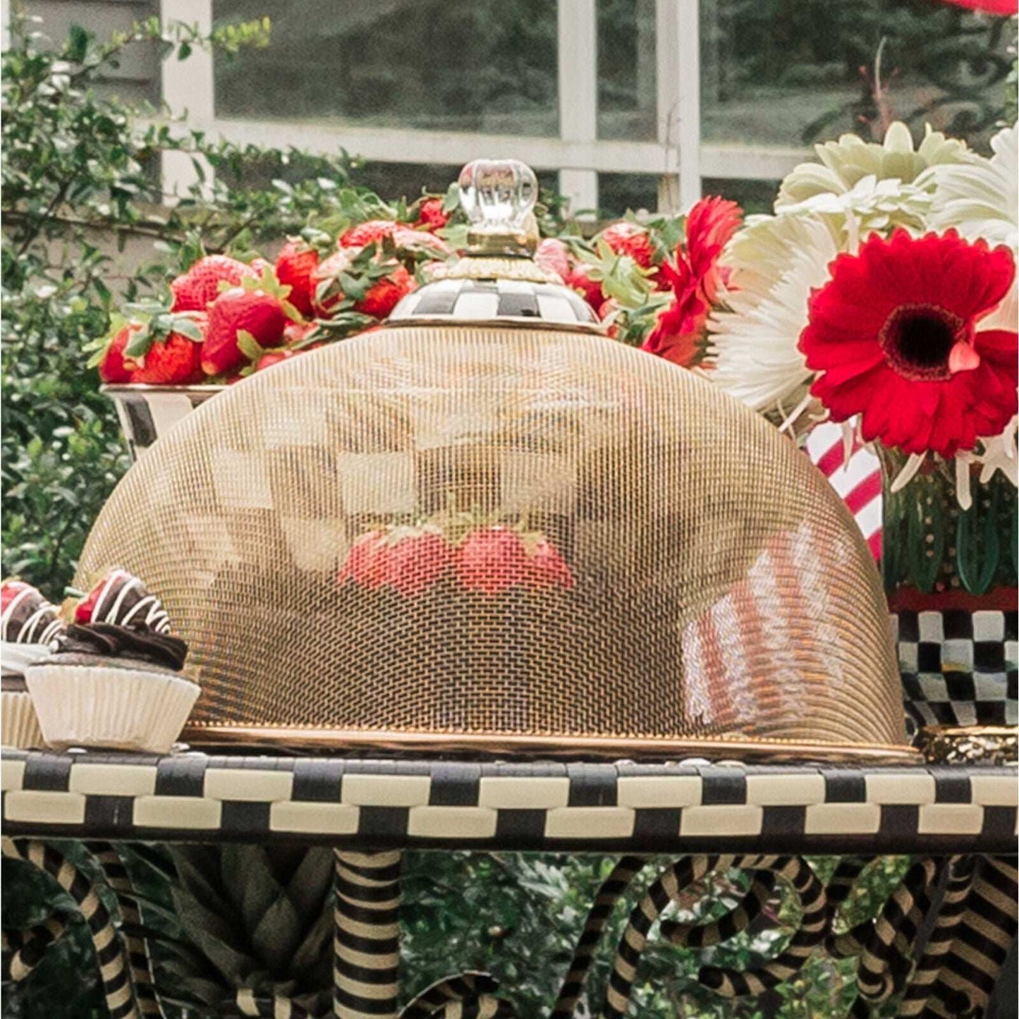 Courtly Check Mesh Dome - Large