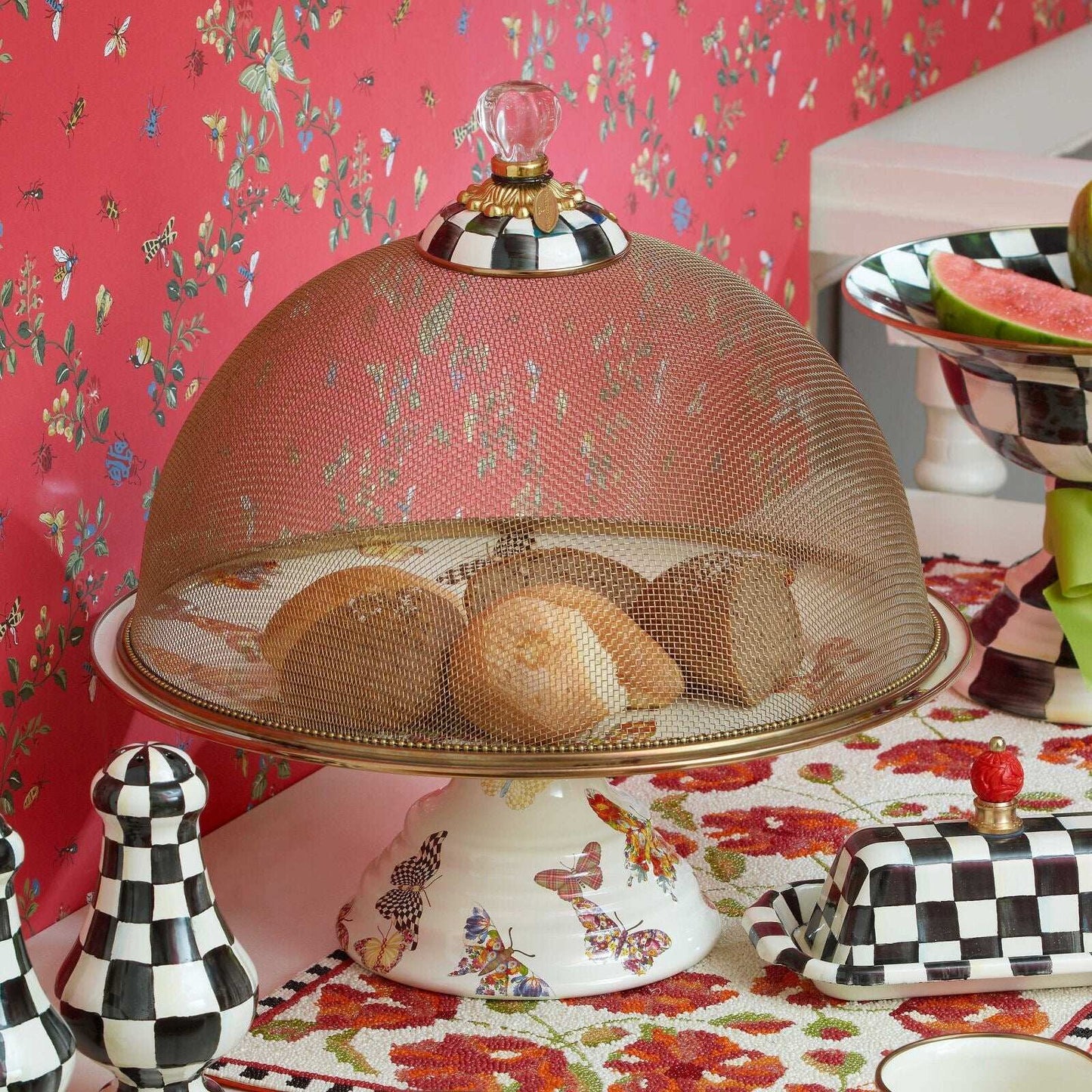 Courtly Check Mesh Dome - Large