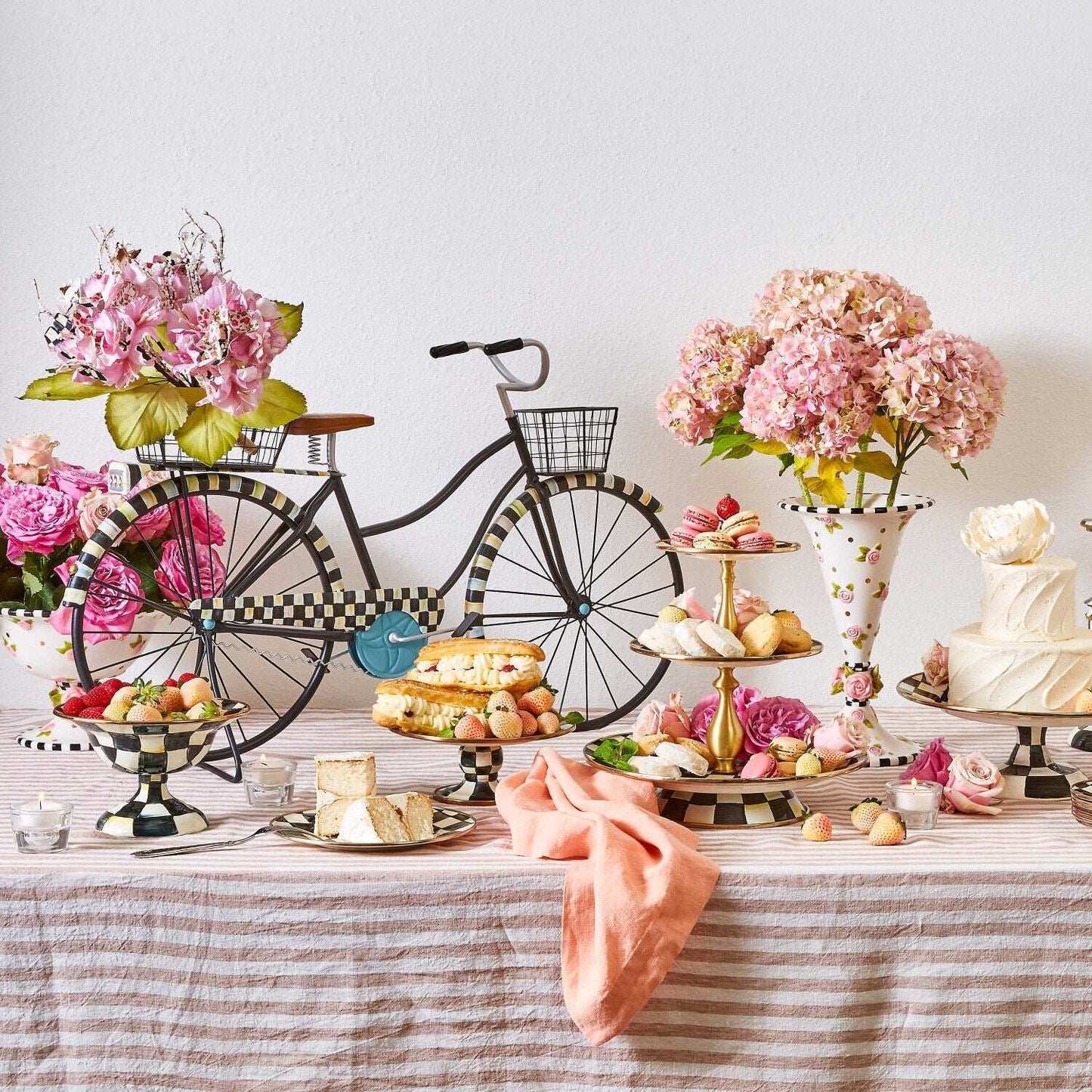 Courtly Check Mini Pedestal Platter