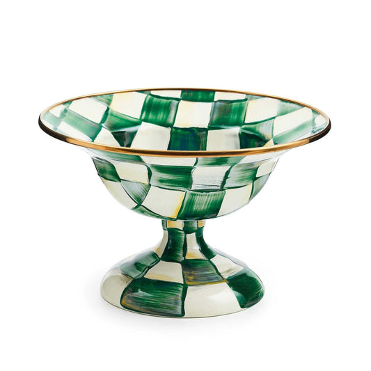 Emerald Check Small Compote