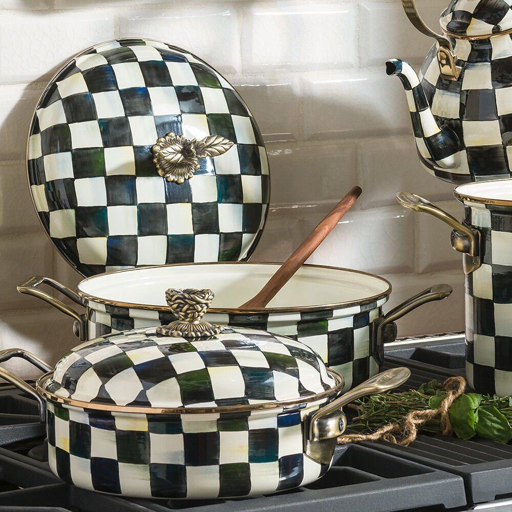 Courtly Check Enamel 5 Qt. Casserole