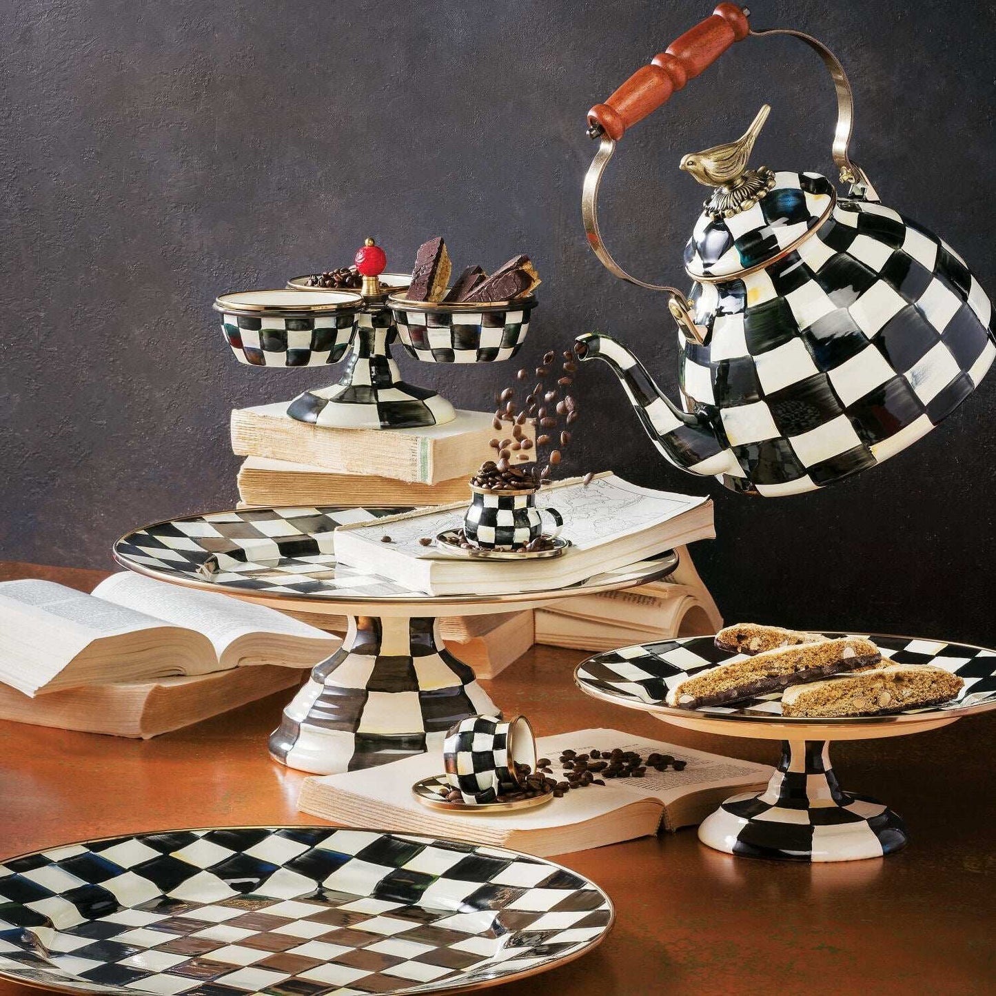 Courtly Check Enamel Triplicity